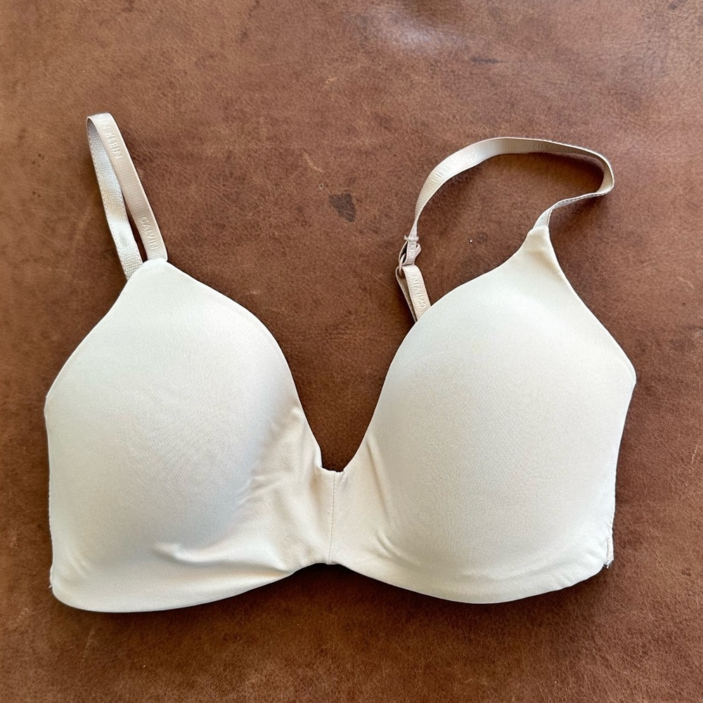 Calvin Klein Bra, 32D, Nude